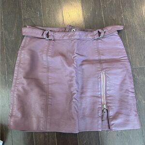 Free People Faux Leather Skirt
